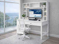 COSTIERA (AUSSIE MADE) DESK AND HUTCH (REVERSIBLE) COLLECTION - ASSORTED COLOURS - STARTING FROM $1299