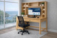 COSTIERA (AUSSIE MADE) DESK AND HUTCH (REVERSIBLE) COLLECTION - ASSORTED COLOURS - STARTING FROM $1299