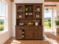 COTTLESLOE (AUSSIE MADE) 5 DOOR / 3 DRAWER BUFFET & HUTCH (DRESSER) / DISPLAY UNIT COLLECTION - ASSORTED COLOURS - STARTING FROM $2499