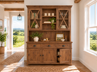 COTTLESLOE (AUSSIE MADE) 5 DOOR / 3 DRAWER BUFFET & HUTCH (DRESSER) / DISPLAY UNIT COLLECTION - ASSORTED COLOURS - STARTING FROM $2499
