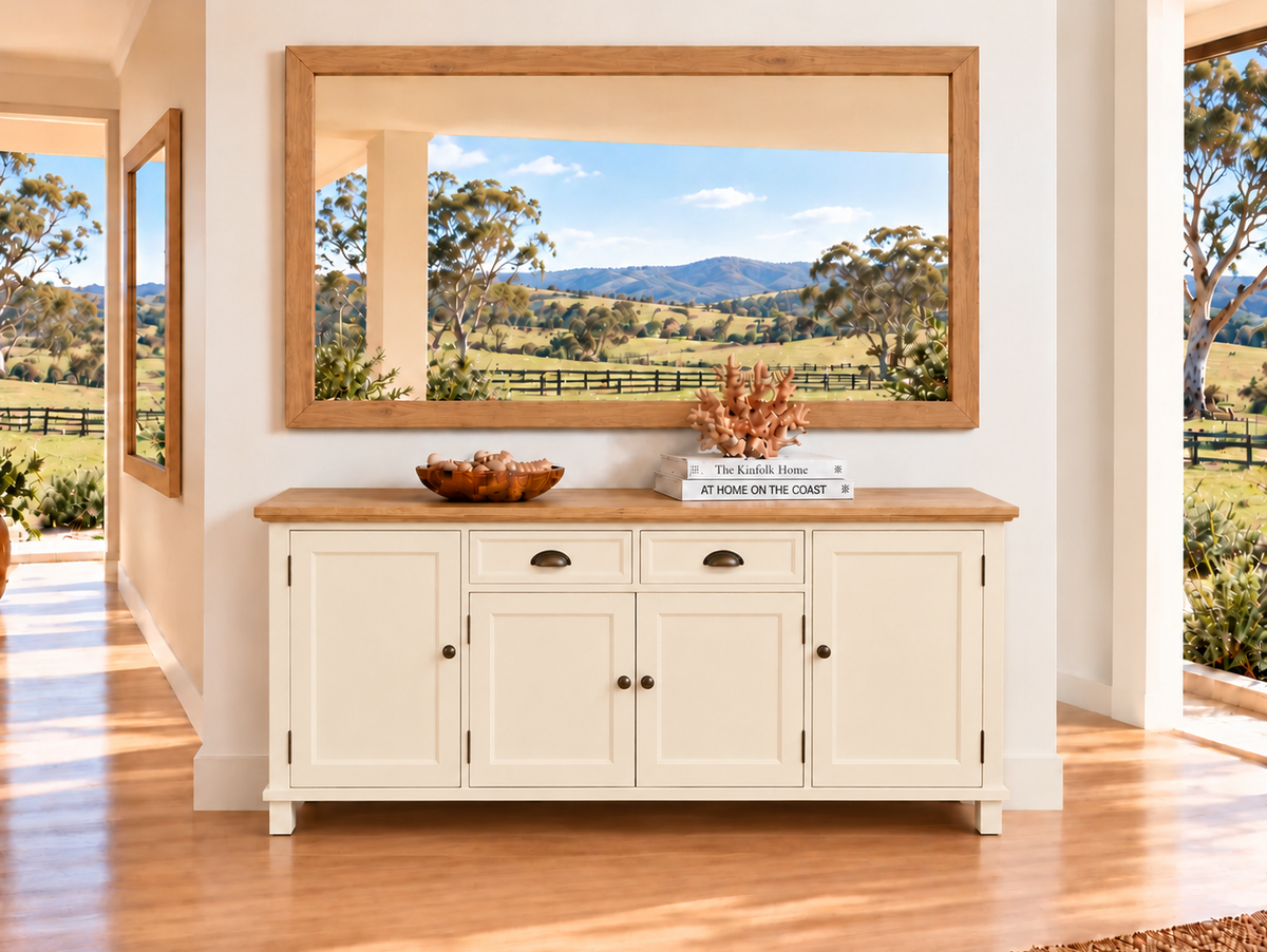 COTTLESLOE (AUSSIE MADE) 4 DOOR  / 2 DRAWER BUFFET COLLECTION - ASSORTED COLOURS - STARTING FROM $1999