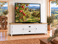 COTTESLOE (AUSSIE MADE) 2 DOOR / 2 DRAWER MEDIUM LOWLINE TV ENTERTAINMENT UNIT COLLECTION - ASSORTED COLOURS - STARTING FROM $1199