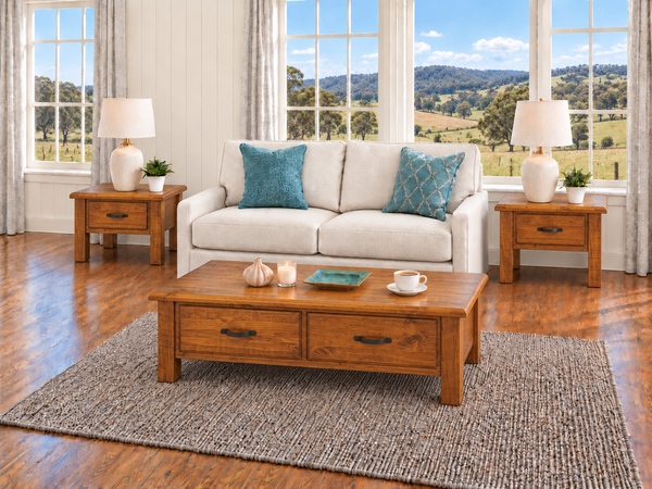 COVENTRY (AUSSIE MADE) COFFEE & LAMP TABLE COLLECTION - ASSORTED COLOURS - STARTING FROM $699