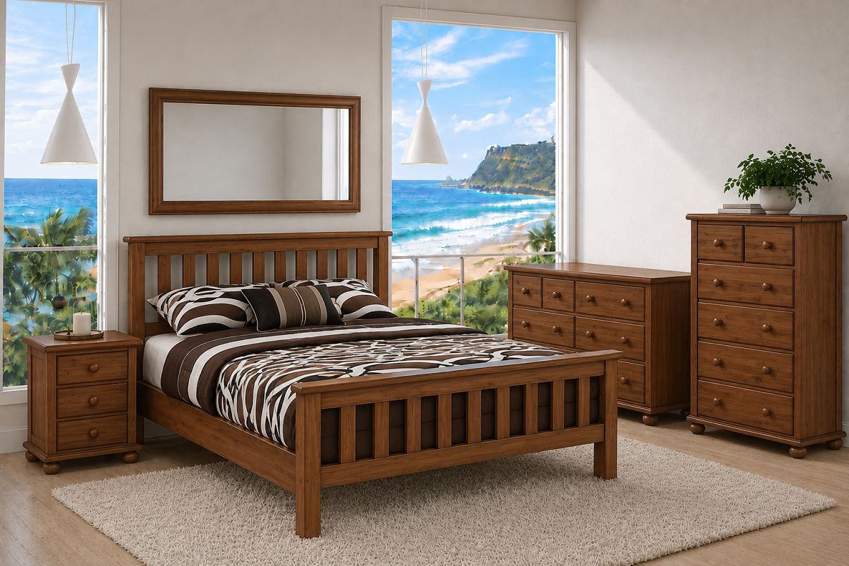 CRONULLA (AUSSIE MADE) MATCHING FOOT BEDROOM COLLECTION - ASSORTED COLOURS - STARTING FROM $799