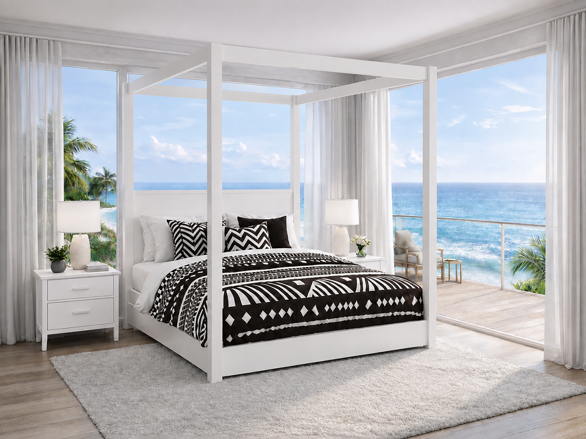 SUNNY (AUSSIE MADE) 4 POSTER BEDROOM COLLECTION - ASSORTED COLOURS - STARTING FROM $1999