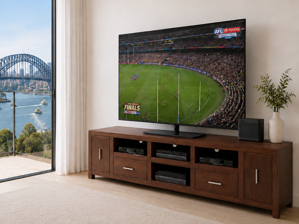 CUBE (AUSSIE MADE) 4 DRAWER TV UNIT COLLECTION - ASSORTED COLOURS - STARTING FROM $1599