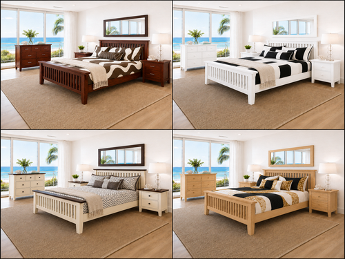 DAKOTA / DEVONPORT (AUSSIE MADE) BEDROOM COLLECTION - ASSORTED COLOURS - STARTING FROM $1299