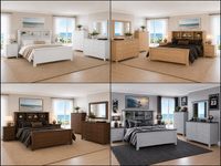 DAMION (AUSSIE MADE) BOOKEND BEDROOM COLLECTION - ASSORTED COLOURS - STARTING FROM $1199