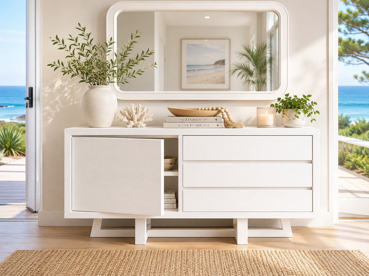 DANTE (AUSSIE MADE) 1 DOOR / 3 DRAWER BUFFET COLLECTION - ASSORTED COLOURS - STARTING FROM $999