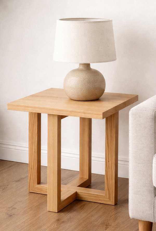 DANTE (AUSSIE MADE) LAMP TABLE COLLECTION - TASSIE OAK COMBINATION - ASSORTED STAINED COLOURS - STARTING FROM $599