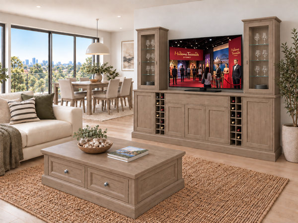 JACOB (AUSSIE MADE) 8 DOOR / 4 DRAWER TV ENTERTAINMENT UNIT COLLECTION - ASSORTED COLOURS - STARTING FROM $3999