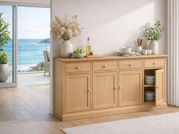 DELAN (AUSSIE MADE) 4 DOOR / 4 DRAWER BUFFET COLLECTION - ASSORTED COLOURS - STARTING FROM $1999