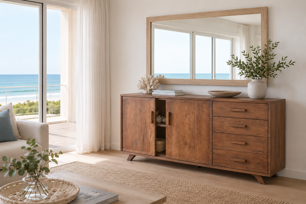 DENVER (AUSSIE MADE) 2 DOOR / 4 DRAWER BUFFET COLLECTION - ASSORTED COLOURS - STARTING FROM $1299
