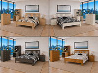 DESTIN / RIVERWOOD (AUSSIE MADE) BEDROOM COLLECTION - ASSORTED COLOURS - STARTING FROM $799