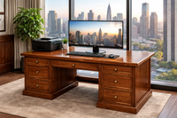 DEVLIN (AUSSIE MADE) DESK WITH PICTURE FRAME COLLECTION - ASSORTED COLOURS - STARTING FROM $1499