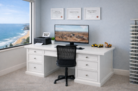 DEVLIN (AUSSIE MADE) DESK WITH PICTURE FRAME COLLECTION - ASSORTED COLOURS - STARTING FROM $1499