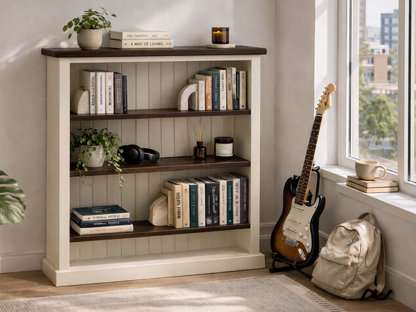 DOMED (AUSSIE MADE) LOWLINE BOOKCASE COLLECTION - ASSORTED COLOURS - STARTING FROM $449