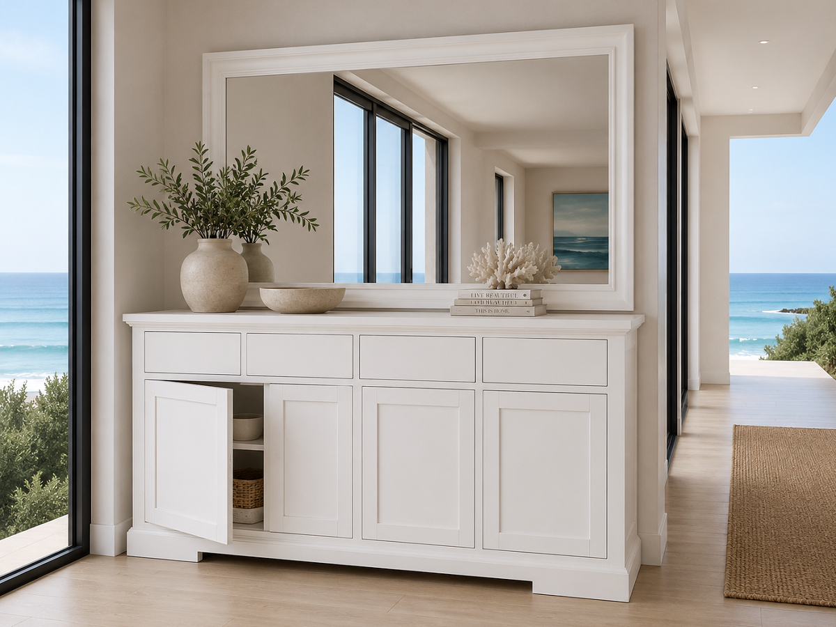 DONSILIA (AUSSIE MADE) 4 DOOR / 4 DRAWER BUFFET COLLECTION - ASSORTED COLOURS - STARTING FROM $1999