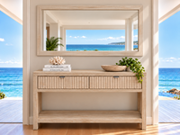 EDAN (AUSSIE MADE) 2 or 3 DRAWER HALL / CONSOLE TABLE with MAGAZINE RACK COLLECTION - ASSORTED COLOURS - STARTING FROM $999