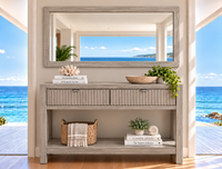 EDAN (AUSSIE MADE) 2 or 3 DRAWER HALL / CONSOLE TABLE with MAGAZINE RACK COLLECTION - ASSORTED COLOURS - STARTING FROM $999