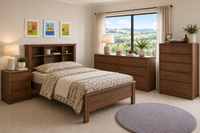 EDMONTON (AUSSIE MADE) BOOKEND BEDROOM COLLECTION - ASSORTED COLOURS - STARTING FROM $1199