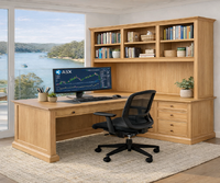 EL-CLASSICO (AUSSIE MADE) L-SHAPE CORNER DESK COLLECTION - ASSORTED COLOURS - STARTING FROM $2499
