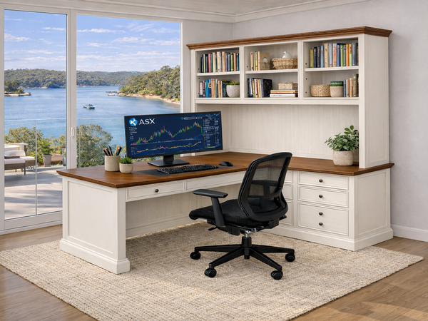 EL-CLASSICO (AUSSIE MADE) L-SHAPE CORNER DESK COLLECTION - ASSORTED COLOURS - STARTING FROM $2499