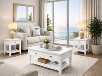 ELEGANCE (AUSSIE MADE) COFFEE & LAMP TABLE COLLECTION - ASSORTED COLOURS - STARTING FROM $699