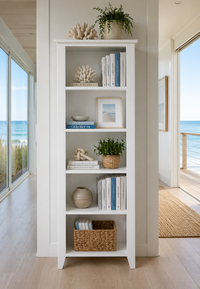 ELEGANCE (AUSSIE MADE) HIGHLINE SKINNY BOOKCASE COLLECTION - ASSORTED COLOURS - STARTING FROM $699