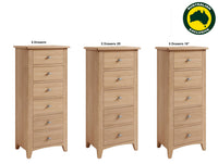 ELEGANCE (AUSSIE MADE) NARROWBOY COLLECTION  - TASSIE OAK COMBINATION - ASSORTED STAINED COLOURS - STARTING FROM $1199
