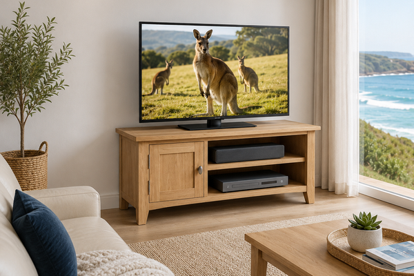 ELEGANCE (AUSSIE MADE) 1 DOOR TV UNIT COLLECTION - ASSORTED COLOURS - STARTING FROM $799
