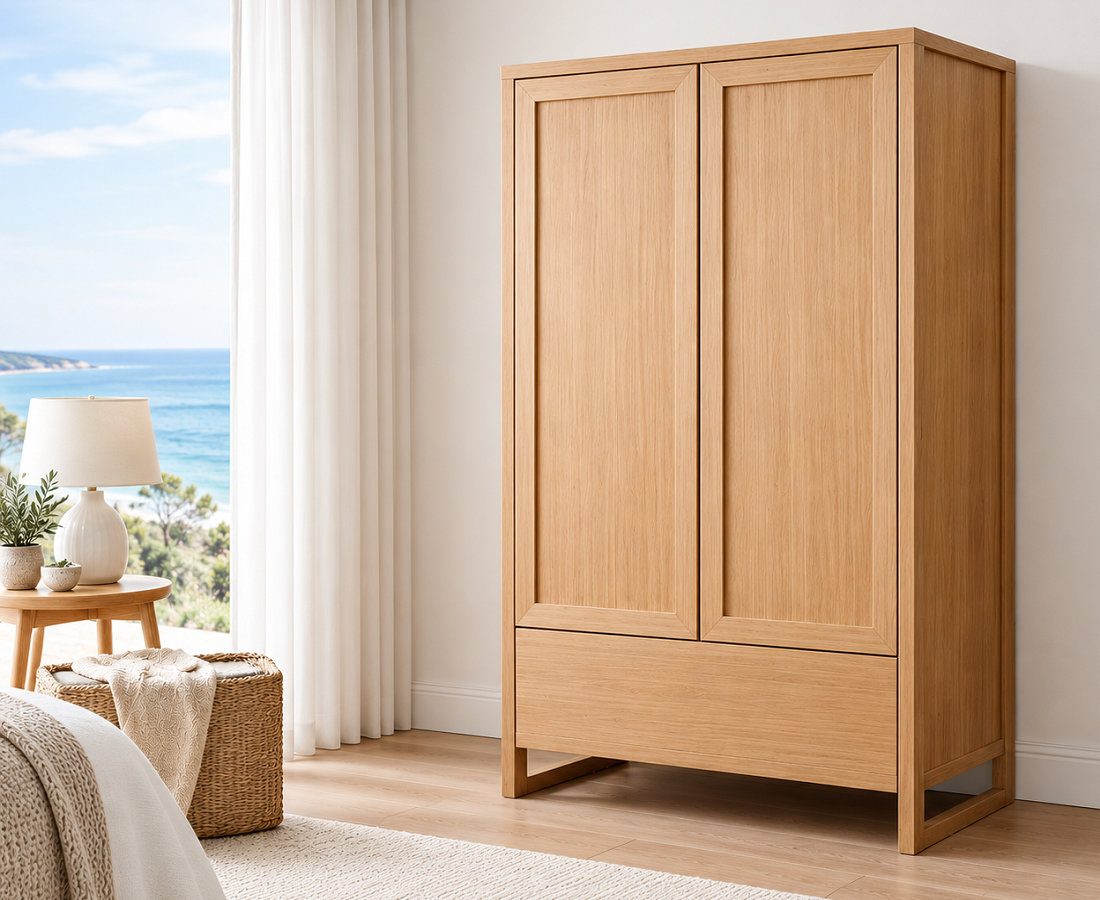 ELISA-MARIE (AUSSIE MADE) 2 DOOR / 1 BLANKET DRAWER WARDROBE COLLECTION - ASSORTED COLOURS - STARTING FROM $1499