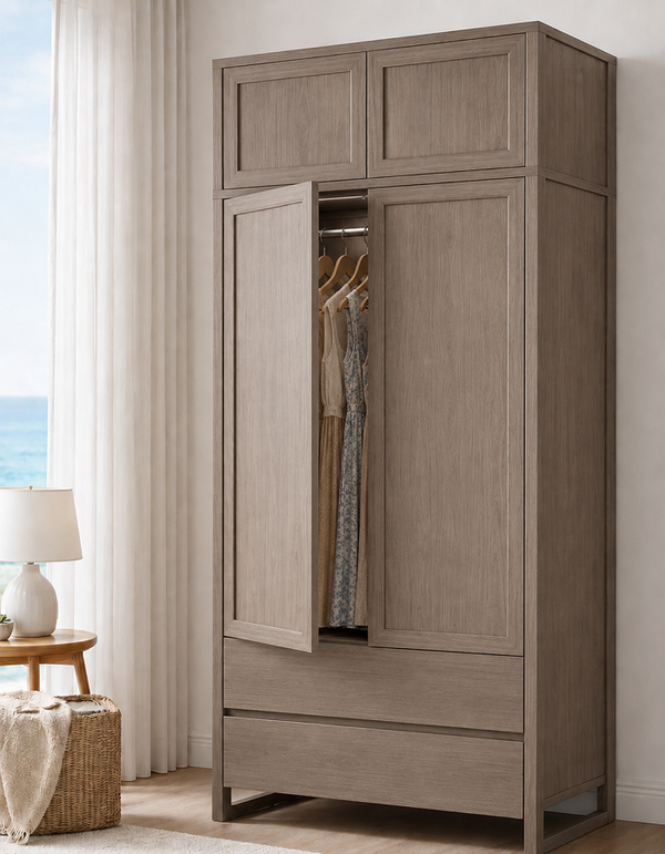 ELISA-MARIE (AUSSIE MADE) 4 DOOR / 2 DRAWER WARDROBE COLLECTION - ASSORTED COLOURS - STARTING FROM $1999
