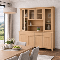 ELLA (AUSSIE MADE) 8 DOOR / 4 DRAWER BUFFET & HUTCH (DRESSER) COLLECTION - ASSORTED COLOURS - STARTING FROM $2499