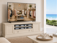 ELTHAM (AUSSIE MADE) 2 DOOR / 1 DRAWER TV UNIT COLLECTION - ASSORTED COLOURS - STARTING FROM $1599