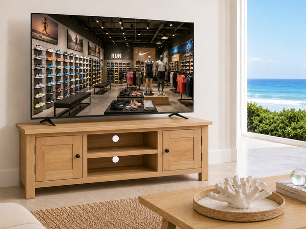 EMINANCE (AUSSIE MADE) 2 DOOR TV LOWLINE UNIT COLLECTION - ASSORTED COLOURS - STARTING FROM $1499