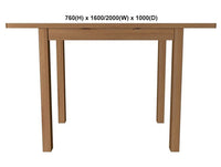 EMINENCE (AUSSIE MADE) EXTENSION OAK DINING TABLE COLLECTION - ASSORTED STAINED COLOURS - STARTING FROM $1799