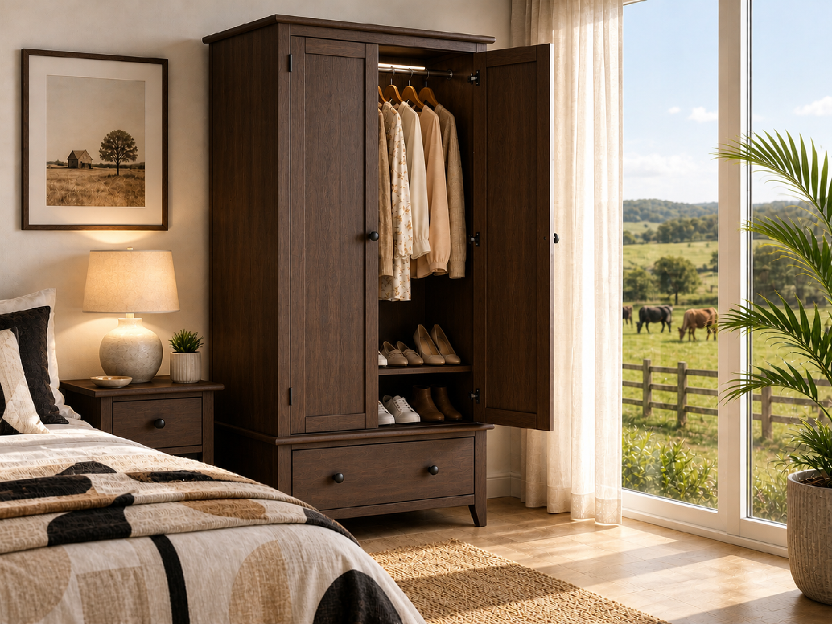 EMMETT (AUSSIE MADE) 2 DOOR / 1 DRAWER WARDROBE COLLECTION - ASSORTED COLOURS - STARTING FROM $1699
