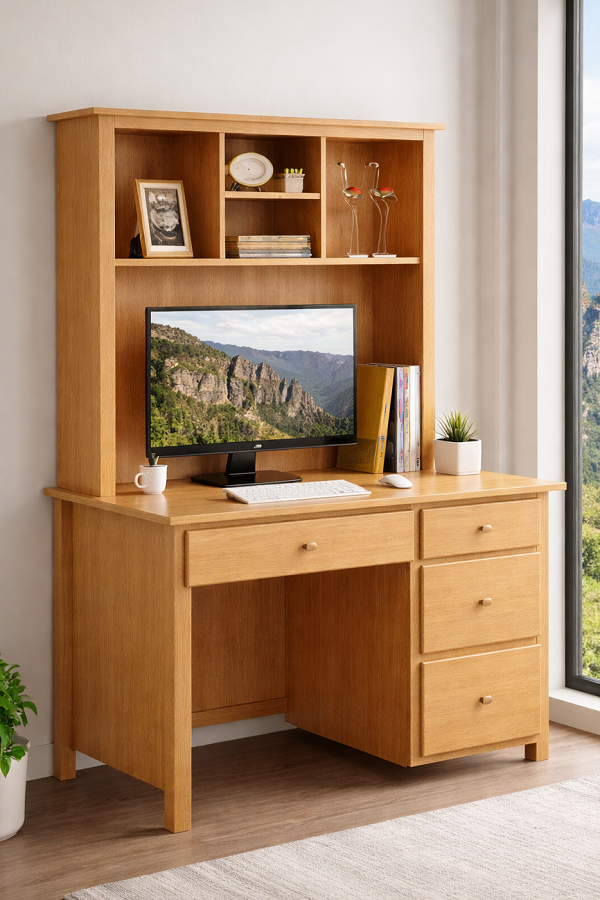 EMPRESS (AUSSIE MADE) DESK WITH HUTCH (REVERSIBLE) COLLECTION - ASSORTED COLOURS - STARTING FROM $1499