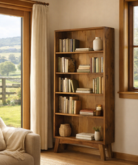 EUREKA (AUSSIE MADE) HIGHLINE BOOKCASE WITH WIDE T&G BACKING COLLECTION - ASSORTED COLOURS - STARTING FROM $649