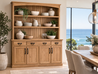 EVEREST (AUSSIE MADE) 4 DOOR / 3 DRAWER BUFFET AND HUTCH (DRESSER) COLLECTION - ASSORTED COLOURS - STARTING FROM $1999