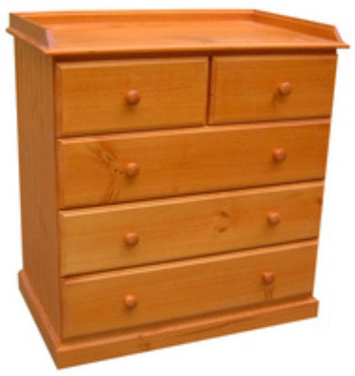 BABY CHANGE (AUSSIE MADE) TABLE 5 DRAWERS 940(H) X 900(W) - ASSORTED COLOURS AVAILABLE