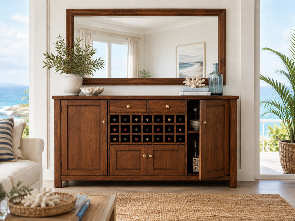 FABULOS (AUSSIE MADE) 4 DOOR / 2 DRAWER / 21 BOTTLE BUFFET COLLECTION - ASSORTED COLOURS - STARTING FROM $2699