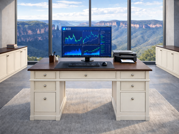 FABULOS (AUSSIE MADE) 7 DRAWER DESK WITH FILING DRAWERS COLLECTION - ASSORTED COLOURS - STARTING FROM $1999