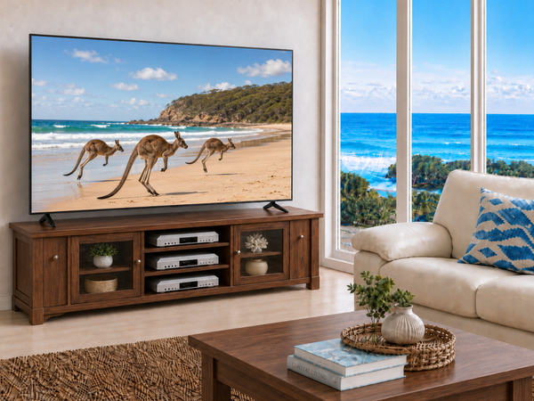FABULOS (AUSSIE MADE) 2 DOOR / 2 DRAWER TV UNIT COLLECTION - ASSORTED COLOURS - STARTING FROM $1599