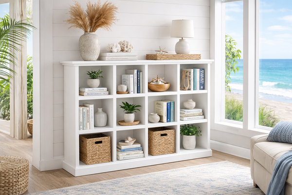 FEDERATION CUBIC (AUSSIE MADE) LOWLINE BOOKCASE COLLECTION - ASSORTED COLOURS - STARTING FROM $399
