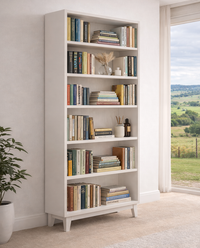 FLARED (AUSSIE MADE) HIGHLINE BOOKCASE COLLECTION - ASSORTED COLOURS - STARTING FROM $799
