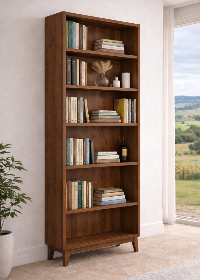 FLARED (AUSSIE MADE) HIGHLINE BOOKCASE COLLECTION - ASSORTED COLOURS - STARTING FROM $799