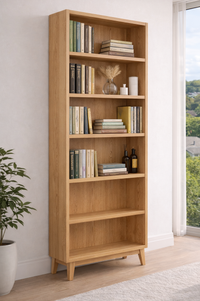 FLARED (AUSSIE MADE) HIGHLINE BOOKCASE COLLECTION - ASSORTED COLOURS - STARTING FROM $799