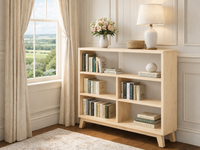 FLARED (AUSSIE MADE) LOWLINE BOOKCASE COLLECTION - ASSORTED COLOURS - STARTING FROM $649
